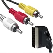 AV-YT101 SCART AV átalakító kábel, kétirányú kompozit SCART, RCA videó és audió átalakító kábel