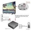 5.1 audio konzol adapter sztereó RCA-ról 3 x 1/8 (3,5 mm)-es jack-re, kétirányú 3,5 mm-es L/R átalakításhoz 5.1 multimédiás hangszórókhoz