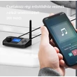 C41 Bluetooth 5.0 audio adó/vevő adapter, 3.5 mm Jack ki és bemenet, optikai és koaxiális bemenetekkel, TF kártyaolvasóval, LCD kijelzővel