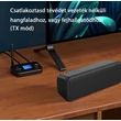 C41 Bluetooth 5.0 audio adó/vevő adapter, 3.5 mm Jack ki és bemenet, optikai és koaxiális bemenetekkel, TF kártyaolvasóval, LCD kijelzővel