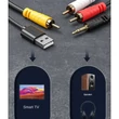 Digitális - Analóg koaxiális - 2RCA, 3.5 mm Jack audio átalakító kábel