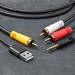 Digitális - Analóg koaxiális - 2RCA, 3.5 mm Jack audio átalakító kábel
