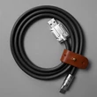 120W 6A-es USB-C gyorstöltő kábel, adatkábel 480Mbps 1 méter fekete