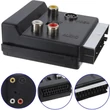 SCART-ról 3RCA-ra Jack S-Videó AV TV Átalakító IN/OUT 20 Tűs SCART,  3 RCA S-Videó Audió-Videó Adapter kábel csatlakozó