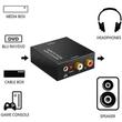 Digitális - analóg Toslink/koaxiális - 2RCA, 3.5 mm Jack audio adapter DAC