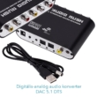 Digitális-analóg audio konverter (DAC) 2.1/5.1, DTS, DD