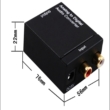 Digitális - analóg Toslink/Coaxial - RCA audió adapter DAC
