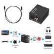 Digitális - analóg Toslink/Coaxial - RCA audió adapter DAC