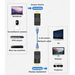 HDMI Extender, vezetékes HDMI hosszabbító, Rj45 Adapter, max 60m átvitel Cat6 kábelen, tápellátás nélküli, fekete