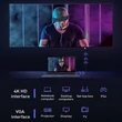 HDMI-ről VGA-ra HDMI kompatibilis 1080P 60Hz kábel 1.8 méter VGA bemenetű monitorokhoz