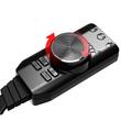 Virtuális 7.1 csatornás hangkártya konverter adapter külső usb hangkártya Lague of Legends és PUBG hangeffekt gombokkal