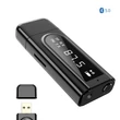 K9 6 az 1-ben LED kijelzős Bluetooth 5.0 audio adó-vevő + PC USB külső hangkártya, FM transzmitter, MP3 lejátszó beépített mikrofonnal