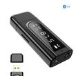 K9 6 az 1-ben LED kijelzős Bluetooth 5.0 audio adó-vevő + PC USB külső hangkártya, FM transmitter, MP3 lejátszó beépített mikrofonnal