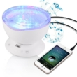 Projektoros lámpa, óceán hangulatlámpa, dekorlámpa mp3 lejátszóval fehér színben