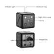 Dobókocka alakú mini akció kamera, mozgásérzékelővel, éjjellátó, 1080P Full HD