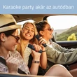 Vezeték nélküli Bluetooth 5.3 Karaoke mikrofon szett multifunkciós vezérlő egységgel, két mikrofonnal, audio ki- és bemenettel, 6 hangeffekt