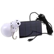 130 LM Napelemes LED izzó, led lámpa, 3m Micro USB csatlakozós kábellel