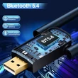 Nagy hatótávolságú USB Bluetooth 5.4 adó adapter, 5.3 dongle PC-hez, vezeték nélküli egérhez, billentyűzethez, zene- és audio vevőhöz