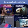 Nagy hatótávolságú USB Bluetooth 5.4 adó adapter, 5.3 dongle PC-hez, vezeték nélküli egérhez, billentyűzethez, zene- és audio vevőhöz