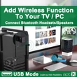SW03 Pro APTX Vezeték nélküli bluetooth 5.4 audio adó adapter, usb-digitális adapter - számítógépekhez, tévékhez, játékkonzolokhoz