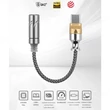 HiFi DAC USB Type C és 3,5 mm-es fejhallgatóerősítő audio dekóder 32 bites 384 KHz USB C–3,5 mm-es adapter