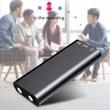 Ultra-vékony ultra mini Professzionális Hangrögzítő 16GB-os kártyával, Hangaktivált Diktálógép, HD Zajcsökkentés, Hordozható MP3 Lejátszó