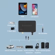 Bluetooth 5.3 NFC adó-vevő audio adapter, DAC átalakító, MP3 lejátszó,  Karaoke mikrofon bemenettel