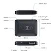 BLSB58 Bluetooth 5.4 audio adó/vevő adapter, mp3 lejátszó, autós audio adapter 3.5MM AUX, USB, U-Disk, TF kártya