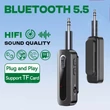 BT22 Bluetooth 5.5 audio ADÓ/VEVŐ adapter 3,5mm jack, MP3 lejátszó (microSD)