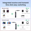 2 az 1-ben C83 Pro Bluetooth 5.4 audio ADÓ/VEVŐ adapter 3.5mm Jack, multiconnect