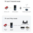 GT69 4 az 1-ben vezeték nélküli audio adapter Bluetooth 5.4, LCD képernyővel és beépített mikrofonnal, MP3 lejátszó