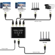 1T4S 1000Mbps Ethernet Splitter RJ45 elosztó adapter, 1 bemenet 4 kimenet, 1Gbps