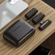 2.4Ghz Vezeték nélküli intelligens zajcsökkentős HD dupla mikrofon szett USB C androidos okos telefonokhoz, 8pin adapterrel