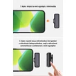 2.4Ghz Vezeték nélküli intelligens zajcsökkentős HD dupla mikrofon szett USB C androidos okos telefonokhoz, 8pin adapterrel
