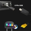 USB - CVBS video jel megosztó adapter, androidos autó kijelző megosztó adapter