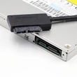 USB 2.0 - Mini Sata II 7 6 13Pin adapter átalakító kábel laptop / CD / J8W7 laptophoz
