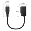 USB 2.0 - Mini Sata II 7 6 13Pin adapter átalakító kábel laptop / CD / J8W7 laptophoz