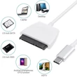 USB 3.0 Type c - 2.5"/3.5" SATA kábel HDD/SSD átalakító adapter