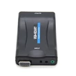 VGA-SCART átalakító adapter, SCART bemenetű TV-hez, projektorhoz távirányítóval