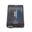 VGA-SCART átalakító adapter, SCART bemenetű TV-hez, projektorhoz távirányítóval