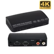 2 az 1-ben HDMI-kompatibilis audio konverter és ARC leválasztó – L/R Toslink, 5.1, HDCP 2.2, 4K60Hz, HDR, Bluetooth 5.0 adó adapter