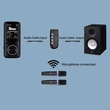 K2 Vezeték nélküli Bluetooth 5.3 Karaoke mikrofon szett multifunkciós vezérlő egységgel, két mikrofonnal, audio ki- és bemenettel, 6 hangeffekt