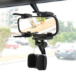 360 °-os autós visszapillantó tükörre szerelhető univerzális mobiltelefontartó