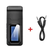 2 az 1-ben Bluetooth 5.0 audio adó-vevő adapter LCD kijelzővel