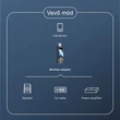 3 az 1-ben LCD kijelzős Bluetooth 5.0 audio adó-vevő + külső hangkártya