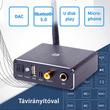 3 az 1-ben Bluetooth 5.0 audio vevő, DAC digitális analóg átalakító (3.5mm / RCA), USB Mp3 lejátszó