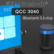 Qualcomm 24Bit 96kHz USB Bluetooth 5.2 aptX HD audio adó adapter játék konzolokhoz, tévékhez, számítógéphez Type C adapterrel