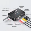 5 az 1-ben NFC többfunkciós Bluetooth adapter, LED kijelzővel, beépített mikrofonnal, mp3 lejátszó, FM transmitter, távirányító