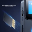 C33 Bluetooth 5.0 Mp3 lejátszó LCD kijelzővel, bluetooth vevő adapter, kamera selfie távirányító