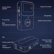 C33 Bluetooth 5.0 Mp3 lejátszó LCD kijelzővel, bluetooth vevő adapter, kamera selfie távirányító
